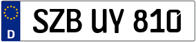 Trailer License Plate